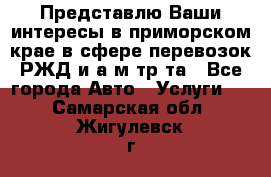 Представлю Ваши интересы в приморском крае в сфере перевозок РЖД и а/м тр-та - Все города Авто » Услуги   . Самарская обл.,Жигулевск г.